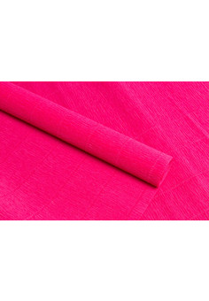 Бумага гофрированная простая, 140гр 951 ярко-розовая