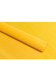 Бумага гофрированная простая, 180гр 17Е/5 солнечно-желтая