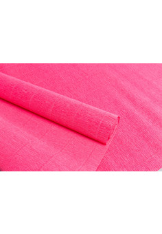 Бумага гофрированная простая, 180гр 551 ярко-розовая
