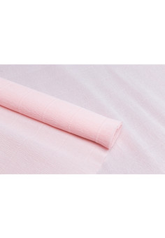 Бумага гофрированная простая, 180гр 569 бело-розовая