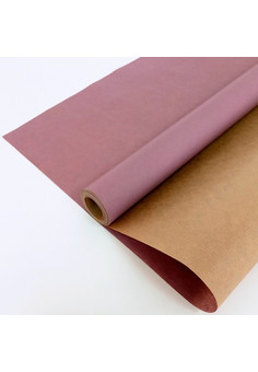 Крафт-бумага упаковочная вержированная однотонная Лавандовая / рулон 70 см * 10 м, 40 гр/м.кв