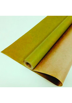 Крафт-бумага упаковочная вержированная однотонная Светло-зеленая / рулон 70 см * 10 м, 40 гр/м.кв