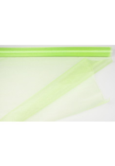 Органза-снег в рулоне 70см*10м светло-зеленый