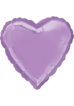 А 18 Сердце Лаванда / Pearl Lavender Decorator Heart S15 / 1 шт /