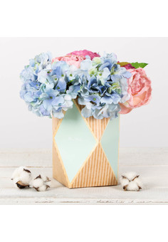 Коробка–ваза для цветов «Для тебя», 11 х 11 х 22 см 3243929