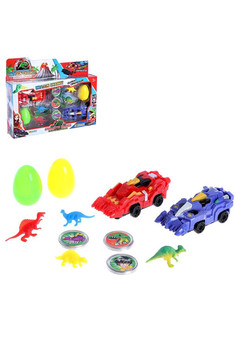 Игровой набор «Авто динозавры», 2 штуки, цвета МИКС 6940331