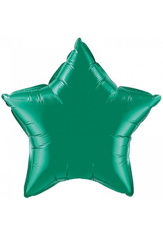 И 18 Звезда Зеленый / Star Green / 1 шт /, Фольгированный шар (Испания)