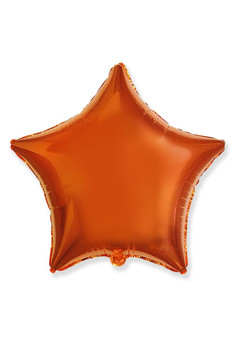 И 18 Звезда Оранжевый / Star Orange / 1 шт /, Фольгированный шар (Испания)