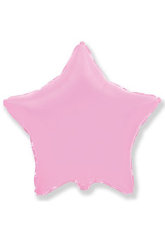 И 18 Звезда Розовый/ Star pink baby/ 1 шт /, Фольгированный шар (Испания)