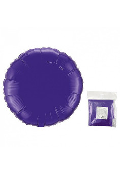 И 18 Круг Фиолетовый  / Rnd Violet / 1 шт /, Фольгированный шар (Испания)