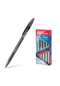 Ручка гел. ErichKrause Original Gel Stick R-301 0,5 мм черный кругл. корп.