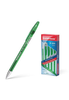 Ручка гел. ErichKrause Original Gel Stick R-301 0,5 мм зелен. кругл. корп.