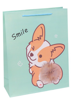 Dream cards Пакет подарочный с мат. лам. Забавный щенок 18х24х8,5 см, 210 г ППК-1847