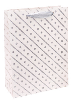 Dream cards Пакет подарочный с мат. лам. и глиттером Оригинальный узор 18х24х8.5 см (M),210 г ПКП-3419