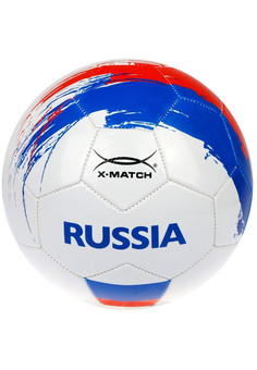 Мяч футбольный X-Match, 1 слой PVC 1,6 мм., Россия, изображение 1