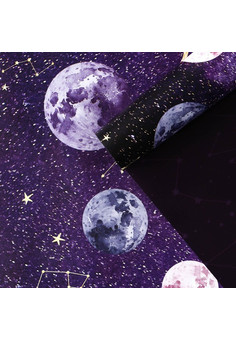 Бумага упаковочная глянцевая двухсторонняя «Космос», 70 × 100 см 4702723