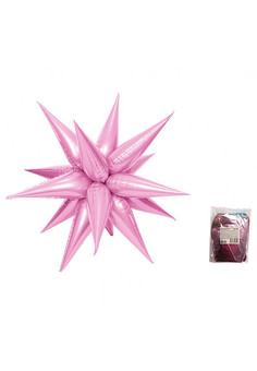 К 20 Звезда составная 12 лучиков Светло-Розовый в упаковке /  Exploding Star Light Pink 12pcs Set / 