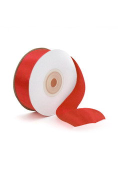 Лента Атлас Классический красный / 12 мм * 22,85 м