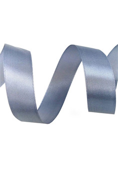 Лента Атлас Серебро / 12 мм * 22,85 м