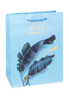 Пакет подарочный с матовой ламинацией 18x23x10 см  (M) Стильная ботаника, 157 г  ППД-9823