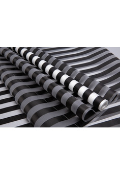 Пленка матовая Полосы 70см х 10м черный