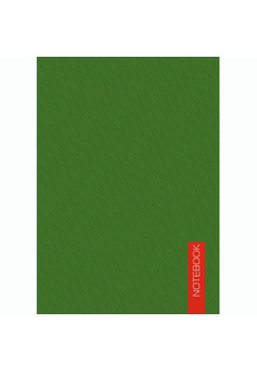 Блокнот А6 40л. Склейка. Крепл. по кор. стор. Зеленый