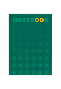 Блокнот А6 40л. Склейка. Крепл. по кор. стор. Изумрудный