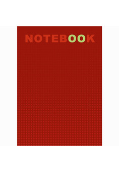 Блокнот А6 40л. Склейка. Крепл. по кор. стор. Красный