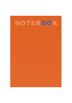 Блокнот А6 40л. Склейка. Крепл. по кор. стор. Оранжевый