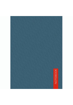 Блокнот А6 40л. Склейка. Крепл. по кор. стор. Серый