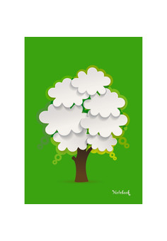 Блокнот А6 40л. Склейка. Крепление по короткой стороне. Аппликация