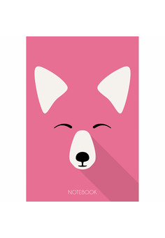 Блокнот А6 40л. Склейка. Крепление по короткой стороне. Лиса