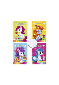 БЛОКНОТ А7 48л. ПОНИ НА ПРОГУЛКЕ (Б48-6065) (КБС, цвет.мелов.обл, блок-офсет)