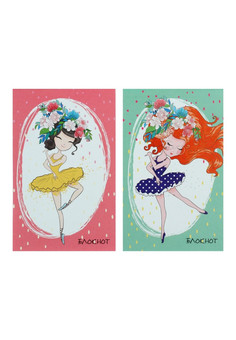 БЛОКНОТ А7 48л.БАЛЕРИНЫ (Б48-6061) (КБС, цвет.мелов.обл, блок-офсет)