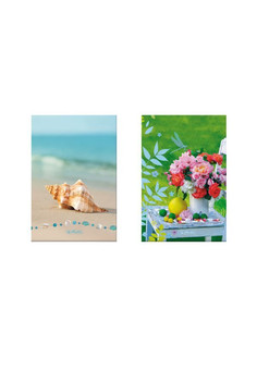 Блокнот в твердой обложке FOREVER SUMMER, ф. A5, 96 листов, клетка, 2 дизайна ,HERLITZ