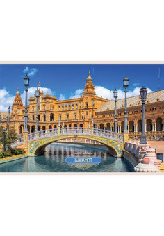 Блокнот для эскизов и зарисовок 10л. Скрепка. Время путешествий (Испания) (скрепка, 10л.)