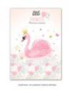 ЗАПИСНАЯ КНИЖКА А5 80л. РОЗОВЫЙ ЛЕБЕДЬ (К80-5533) 7БЦ, глянц.ламинир., лен