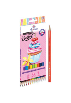 Карандаши цветные пластиковые 