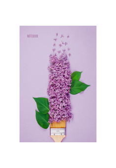 Книги для записей А5 (145х210), 80л. 7БЦ, Сиреневое настроение