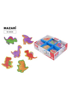 Ластик ZAWR, термопластичная резина, фигурный, 6 дизайнов, ОПП- упаковка / картонный дисплей, M-6836