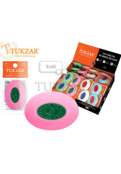 Ластик овальный с пластиковым держателем,  4x3 см, TZ 01