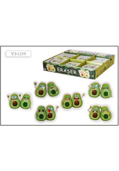 Ластик фигурный АВОКАДО (набор 2шт), арт. YT-1235