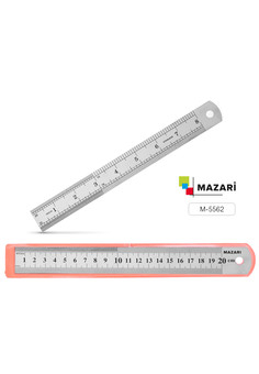 Линейка металлическая 20 см