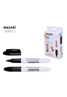 Маркер перманентный HARMONY, ЧЕРНЫЙ, пулевидный наконечник, ширина линии письма 2мм, картонная упако