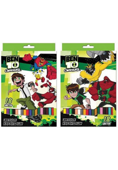 Набор карандашей цветных ACTION!, BEN10, 18цв., европодвес ,ACTION!