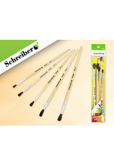 Набор кистей из волоса пони, 5 шт., №1, 2, 3, 4, 5, S 7020