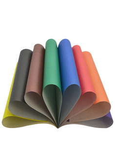 Набор цветной  бумаги ACTION!, офс.обл., блок-газетн.бумага, ф. А4, 8цв., 8л. ,ACTION!