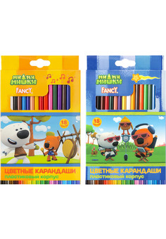 Набор цветных карандашей FANCY в ПЛАСТИКОВОМ корпусе, европодвес, 18 цв ,ACTION!