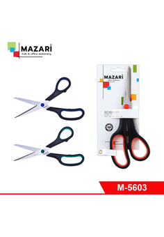 Ножницы офисные, BE TOP, 200 мм, лезвия из нержавеющей стали, пластиковые ручки с резиновыми вставка