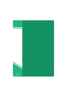 Папка с файлами inФОРМАТ А4 20 файлов зелен. пластик 500 мкм карман